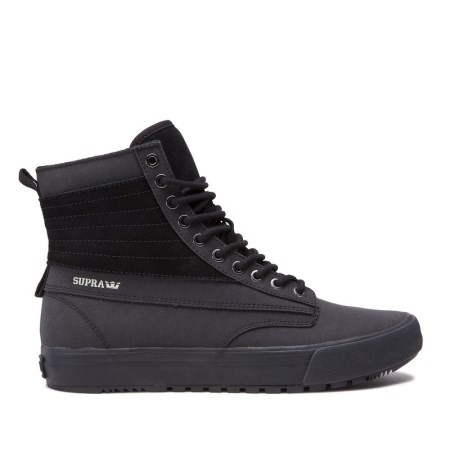 Supra Graham Cw Mens High Tops Shoes Black UK 24MLK